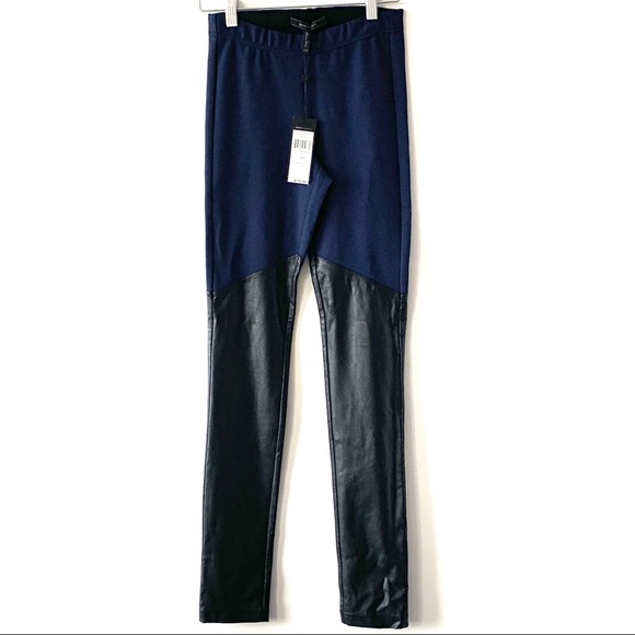 NWT BCBG HAWKINS FAUX LEATHER LEGGINGS - Picture 10 of 16
